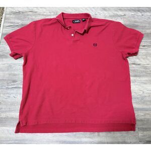 Chaps Polo Shirt XXL Red Cotton Short Sleeve Golf Athleisure Business Casual